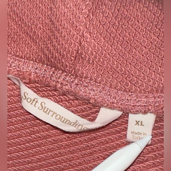 Soft Surroundings Danika Drawstring Mock Neck Pullover Top XL *Read Description* - Picture 5 of 11